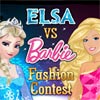 Free Games For Your Site : Elsa vs Barbie Fashion Contest