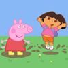 Play free games for kids Dora Meets Peppa Pig